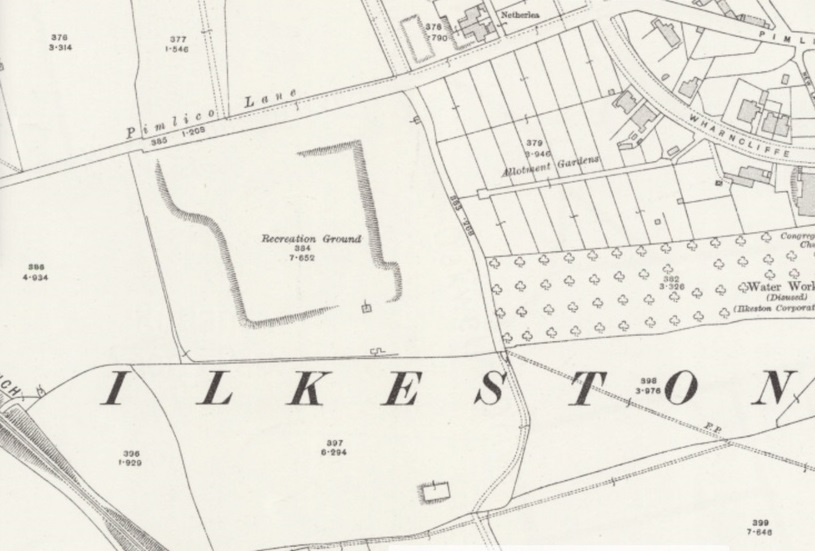 Ilkeston - Rutland Recreation Ground : Map credit National Library of Scotland